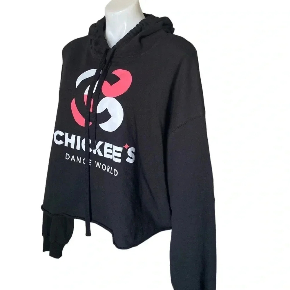 BELLE + CANVAS |Fleece Collection “Chickee’s Dance World” Cropped Hoodie Size XL - Picture 3 of 9
